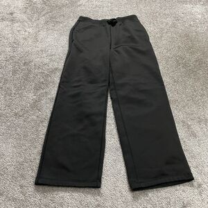 Kids Foot Locker Sweatpants Unisex Large 12/14 Black Straight Leg Fleece 28x27